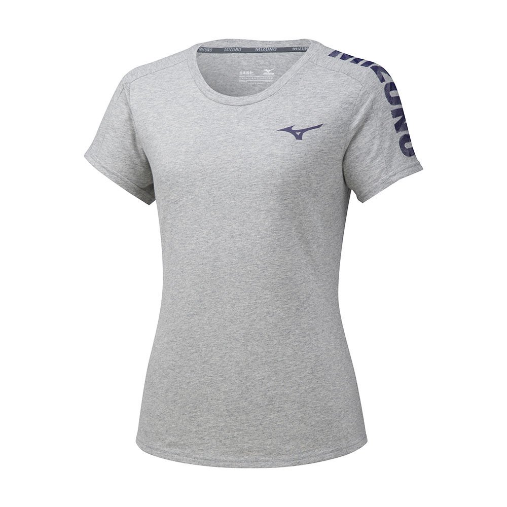 Mizuno Women's T-Shirts Heritage 06 Grey - GLFBIXO-26